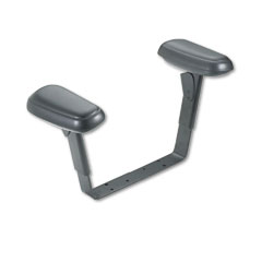 HON Height-Adjustable T-Bar Arms for 7700 Series Task Chairs, Black HONHGL105T