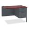 HON Metro Classic Series Workstation Return, Right, 42w x 24d, Mahogany/Charcoal HONP3235RNS