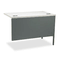 HON Metro Classic Workstation Return, Left, 42w x 24d, Gray Patterned/Charcoal HONP3236LG2S