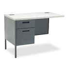 HON Metro Classic Workstation Return, Left, 42w x 24d, Gray Patterned/Charcoal HONP3236LG2S