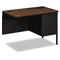 HON Metro Classic Workstation Return, Right, 42w x 24d, Columbian Walnut/Black HONP3235RZP
