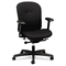 HON Mirus Series Low-Back Synchro-Tilt Chair, Black Fabric Upholstery HONMA106NT10