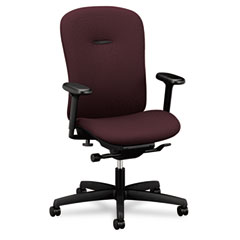 HON Mirus Series Mid-Back Synchro-Tilt Chair, Wine Fabric Upholstery HONMA103NT69