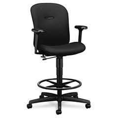 HON Mirus Series Swivel Task Stool, Black Fabric Upholstery HONMA109NT10
