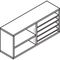 HON Modular Paper Management System, 35 x 9 3/4 x 15 3/4, Mahogany HONVN712XNN