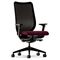HON Nucleus Series Work Chair, Black ilira-stretch M4 Back, Wine Seat HONN103NT69