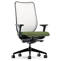 HON Nucleus Series Work Chair, Fog ilira-stretch M4 Back, Clover Seat HONN102NR74