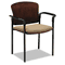 HON Pagoda 4090 Series Guest Chair, Mahogany Wood Back/Oatmeal Fabric Seat, 2/Carton HON4091NBE16T