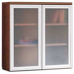 HON Park Avenue Laminate Bookcase Hutch W/ Doors, 36w x 14-3/4d x 37-1/8h, Shaker CY HONPC690GVXFF