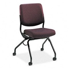 HON Perpetual Mobile Nesting Chair, Claret Upholstery HONPN1AUUBW69T