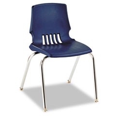 HON Proficiency Student Shell Chair, 18" Seat Height, Navy Shell, 4/Carton HONH1018REY