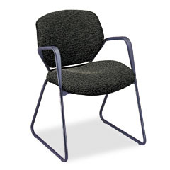 HON Resolution 6200 Series Guest Arm Chair, Sled Base, Iron Gray Fabric HON6216BW19T