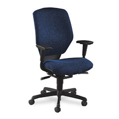 HON Resolution 6200 Series High-Back Swivel/Tilt Chair, Navy Blue HON6212BW90T