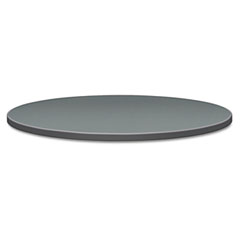 HON Self-Edge Round Hospitality Table Top, 42" Dia., Steel Mesh Pattern, Charcoal HON1322A9S