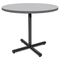 HON Self-Edge Round Hospitality Table Top, 42" Dia., Steel Mesh Pattern, Charcoal HON1322A9S