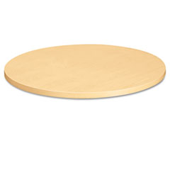 HON Self-Edge Round Hospitality Table Top, 42" Diameter, Natural Maple HON1322DD