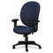 HON Unanimous High-Back Executive Chair, Navy Blue Fabric HON7602BW90T