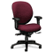 HON Unanimous High-Performance Mid-Back Task Chair, Claret Burgundy Fabric HON7628BW69T
