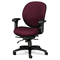 HON Unanimous High-Performance Mid-Back Task Chair, Claret Burgundy Fabric HON7628BW69T