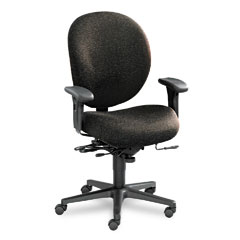 HON Unanimous High-Performance Mid-Back Task Chair, Iron Gray Fabric HON7628BW19T