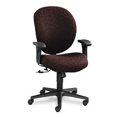 HON Unanimous Mid-Back Task Chair, Claret Burgundy Fabric HON7622BW69T