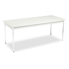 HON Utility Table, Rectangular, 72w x 30d x 29h, Light Gray HONUTM3072QQCHR