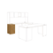 HON Voi Box/Box/File Support Pedestal, 16w x 20d x 28-1/2h, Harvest HONVSP20XC