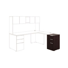 HON Voi Box/Box/File Support Pedestal, 16w x 20d x 28-1/2h, Mahogany HONVSP20XN