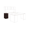 HON Voi Box/Box/File Support Pedestal, 16w x 20d x 28-1/2h, Mahogany HONVSP20XN