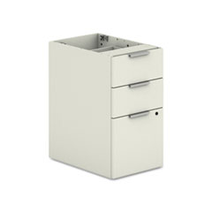 HON Voi Box/Box/File Support Pedestal, 16w x 20d x 28-1/2h, Silver Mesh HONVSP20XB