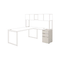 HON Voi Box/Box/File Support Pedestal, 16w x 20d x 28-1/2h, Silver Mesh HONVSP20XB