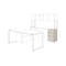 HON Voi Box/Box/File Support Pedestal, 16w x 20d x 28-1/2h, Silver Mesh HONVSP20XB