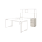 HON Voi Box/Box/File Support Pedestal, 16w x 20d x 28-1/2h, Silver Mesh HONVSP20XB
