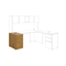 HON Voi Box/Box/File Support Pedestal, 16w x 30d x 28-1/2h, Harvest HONVSP30XC