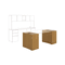 HON Voi Box/Box/File Support Pedestal, 16w x 30d x 28-1/2h, Harvest HONVSP30XC
