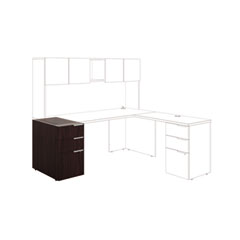 HON Voi Box/Box/File Support Pedestal, 16w x 30d x 28-1/2h, Mahogany HONVSP30XN
