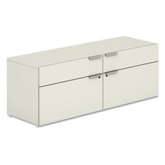HON Voi Low Credenza, 2 Box/2 File Drawers, 60w x 20d x 21-1/2h, Silver Mesh HONVCL60FB