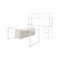 HON Voi Low Credenza, 2 Box/2 File Drawers, 60w x 20d x 21-1/2h, Silver Mesh HONVCL60FB