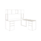 HON Voi Rectangular Worksurface, 42w x 20d, Silver Mesh HONVTR42AB