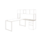 HON Voi Rectangular Worksurface, 42w x 20d, Silver Mesh HONVTR42AB