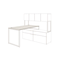 HON Voi Rectangular Worksurface, 60w x 30d, Silver Mesh HONVTR60CB