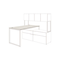 HON Voi Rectangular Worksurface, 60w x 30d, Silver Mesh HONVTR60CB