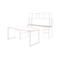 HON Voi Rectangular Worksurface, 72w x 20d, Silver Mesh HONVTR72AB