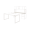 HON Voi Rectangular Worksurface, 72w x 20d, Silver Mesh HONVTR72AB