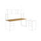 HON Voi Rectangular Worksurface, 72w x 30d, Harvest HONVTR72CC
