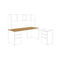 HON Voi Rectangular Worksurface, 72w x 30d, Harvest HONVTR72CC