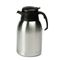 Hormel Stainless Steel Lined Vacuum Carafe, 1.9 Liter, Satin Finish/Black Trim HORSVC190