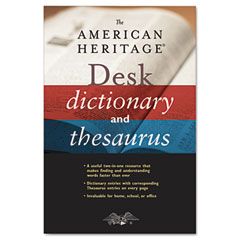 Houghton Mifflin American Heritage Desk Dictionary, Hardcover, 864 pages HOUH05800