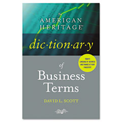 Houghton Mifflin The American Heritage Dictionary of Business Terms, Hardcover, 608 Pages HOUH55000