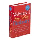 Houghton Mifflin Websters II New College Dictionary, Hardcover, 1,536 Pages HOU1020960